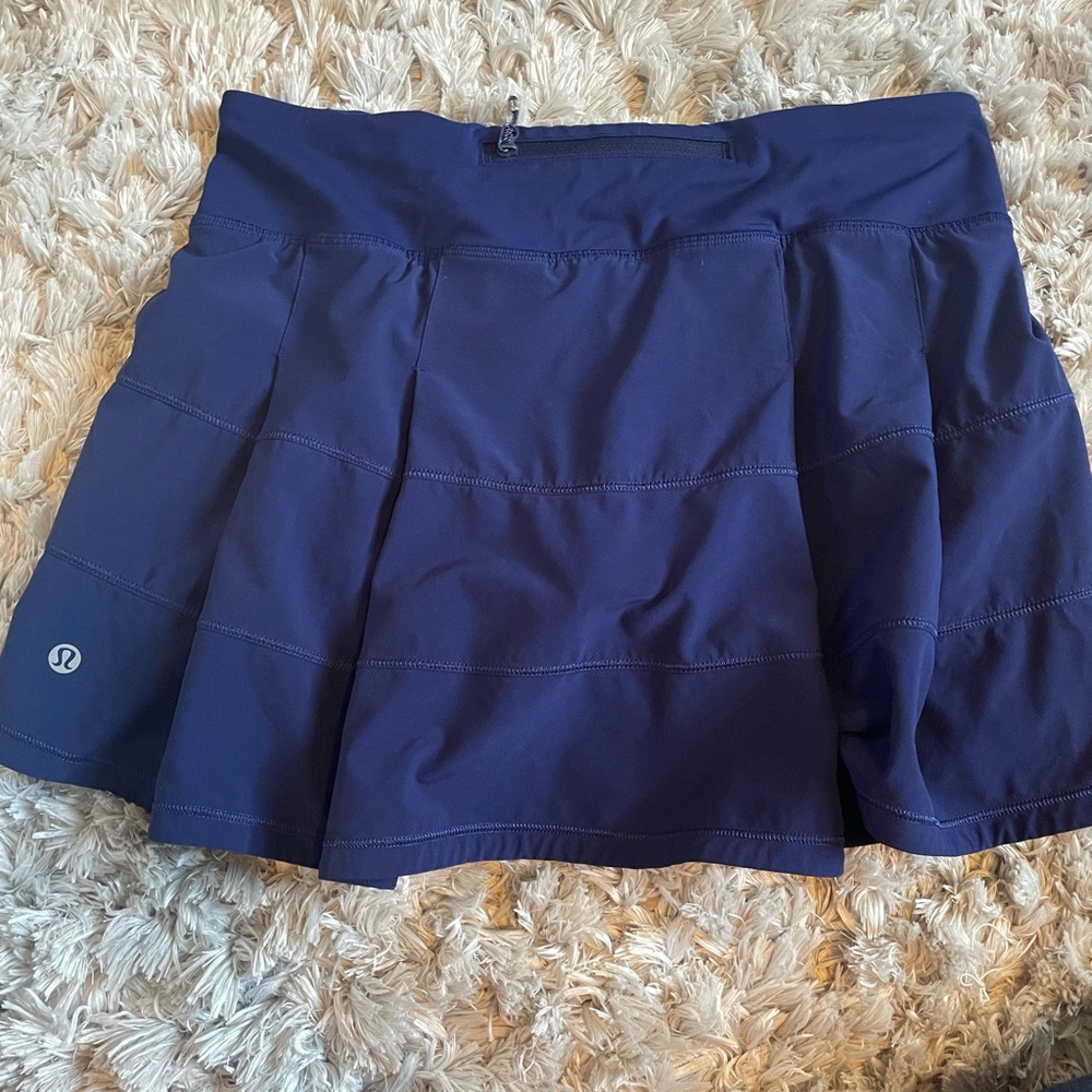 Lululemon size 6 Tall Pace Rival Skirt True Navy